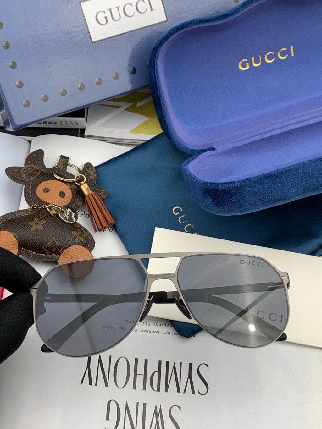 Gucci G2731 Polarized Fashion Gold Lens Sunglasses for Men & Women - 158208