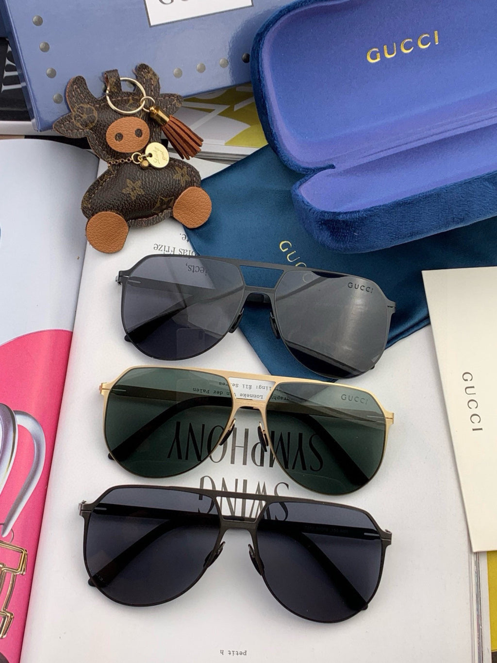 Gucci G2731 Polarized Fashion Gold Lens Sunglasses for Men & Women - 158208 - detail image 7
