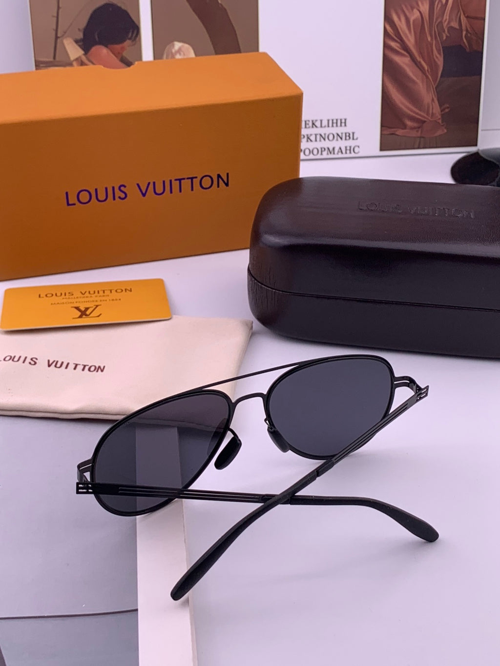 Louis Vuitton L2980 Fashion Blue Lens Sunglasses for Men & Women - 158110 - detail image 7