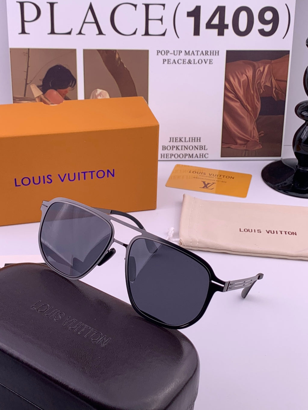 Louis Vuitton L5980 Fashion Purple Lens Sunglasses for Men & Women - detail image 6