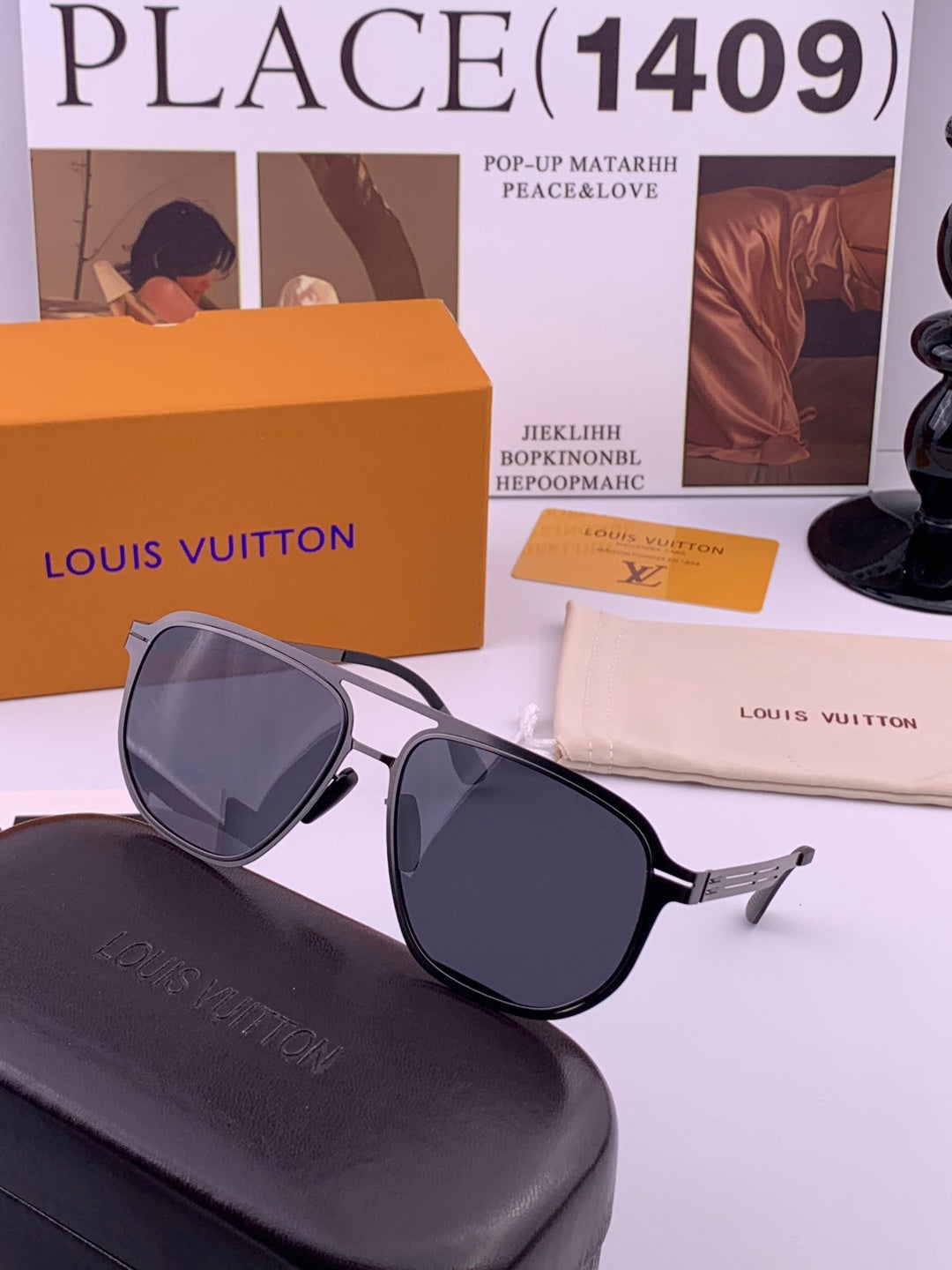 Louis Vuitton L5980 Fashion Purple Lens Sunglasses for Men & Women - detail image 6