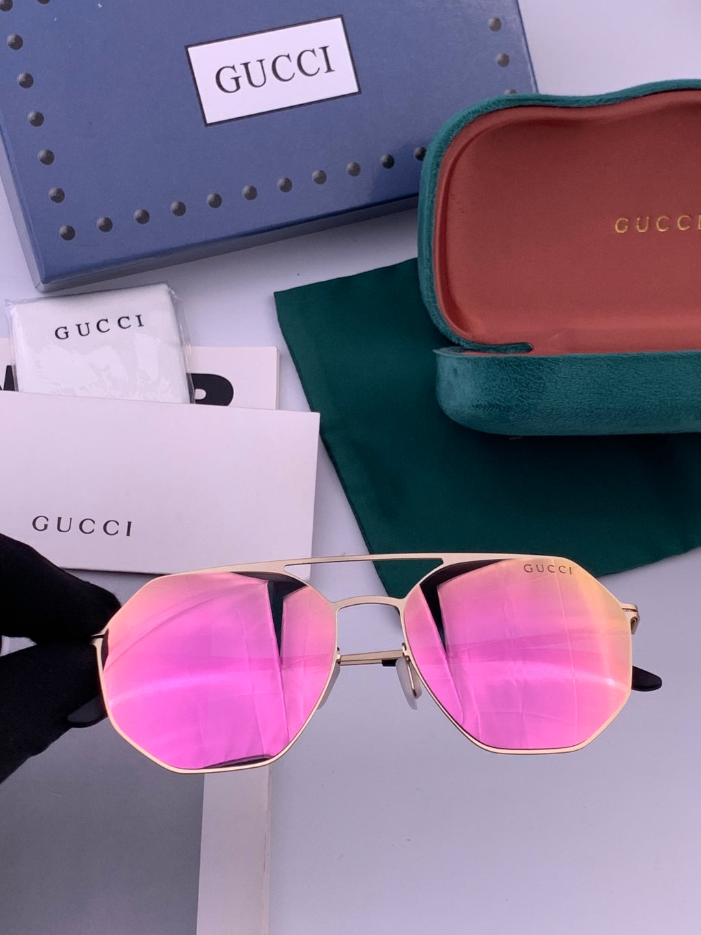 Gucci G7907 Fashion Black Lens Sunglasses for Men & Women - detail image 2