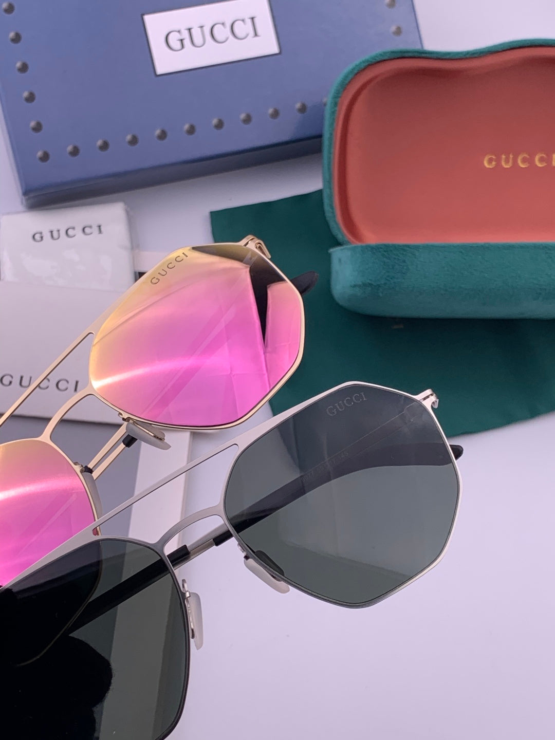 Gucci G7907 Fashion Black Lens Sunglasses for Men & Women - detail image 6