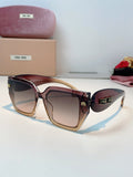 Miu Miu Oversized Red Lens Sunglasses for Women
