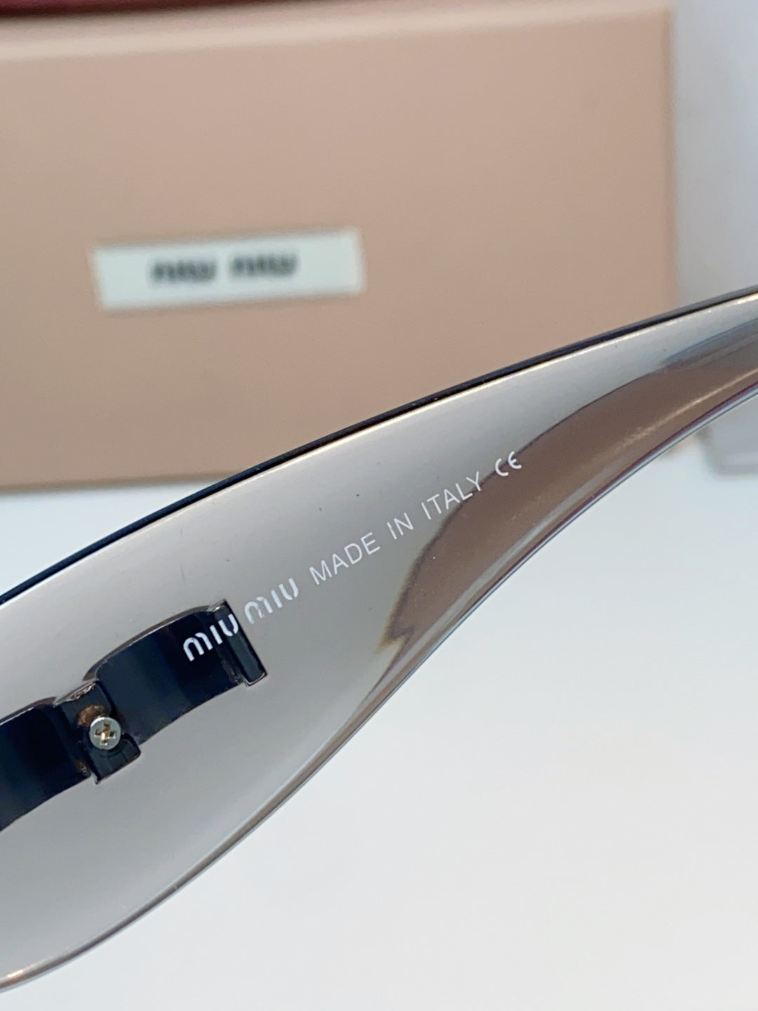 Miu Miu Oversized Gray Lens Sunglasses for Women - detail image 8