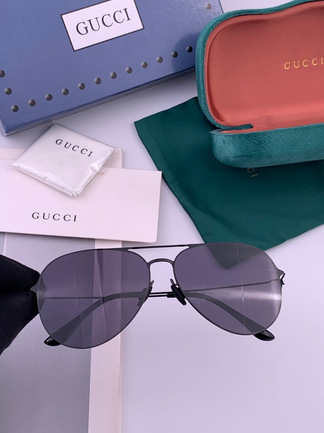 Gucci G5805 Fashion Red Lens Sunglasses for Men & Women