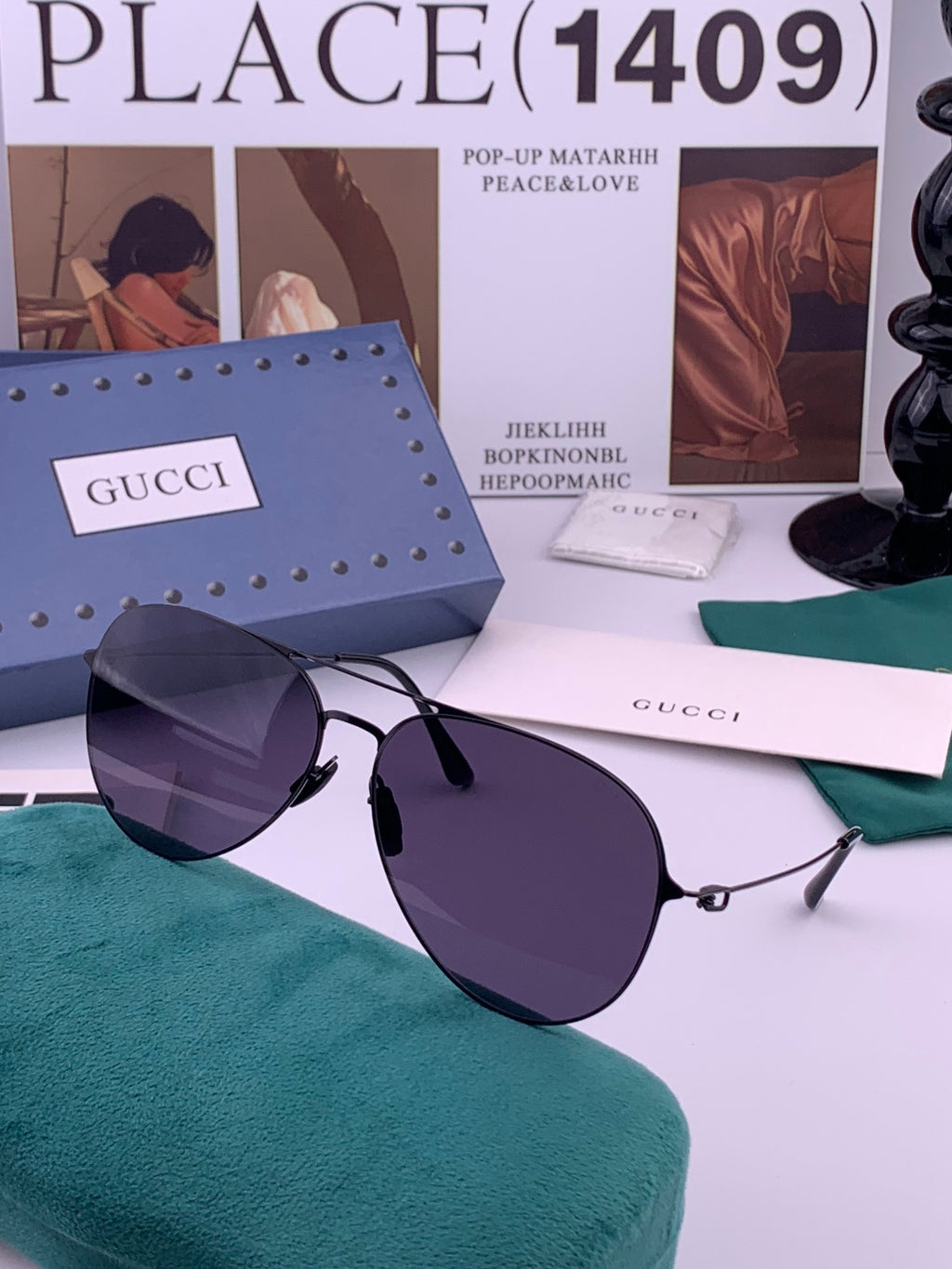 Gucci G5805 Fashion Red Lens Sunglasses for Men & Women - detail image 2