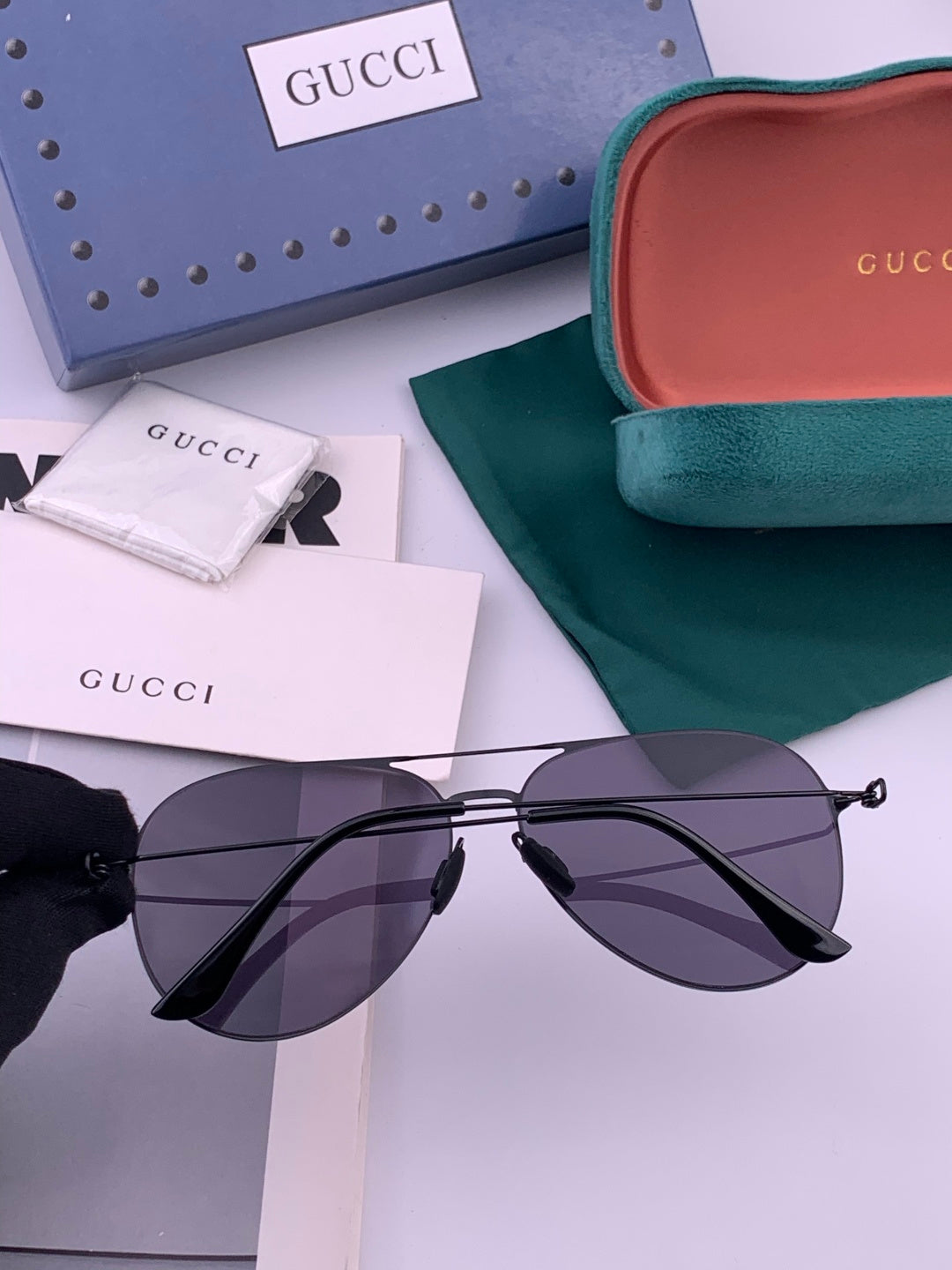 Gucci G5805 Fashion Red Lens Sunglasses for Men & Women - detail image 5