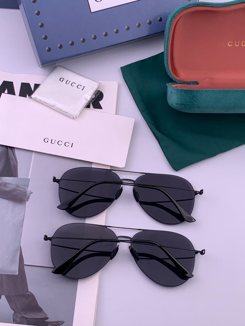 Gucci G5805 Fashion Red Lens Sunglasses for Men & Women - detail image 6