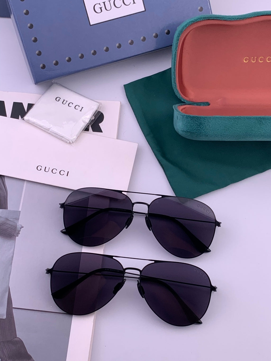 Gucci G5805 Fashion Red Lens Sunglasses for Men & Women - detail image 7