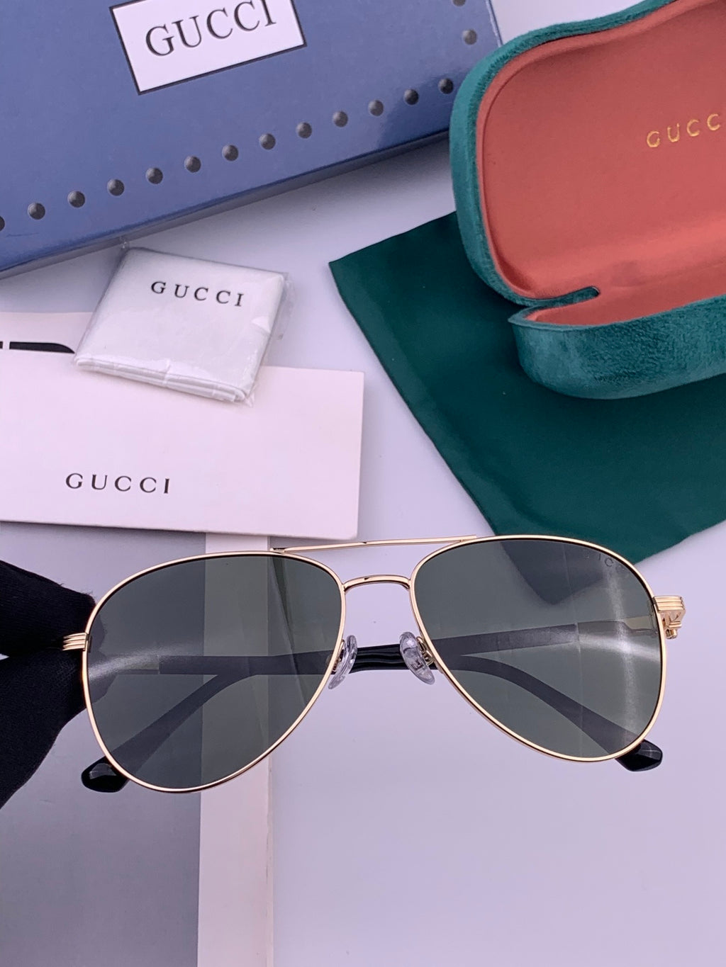 Gucci G0881 Polarized Aviator Blue Lens Sunglasses for Men & Women - 158246 - detail image 3