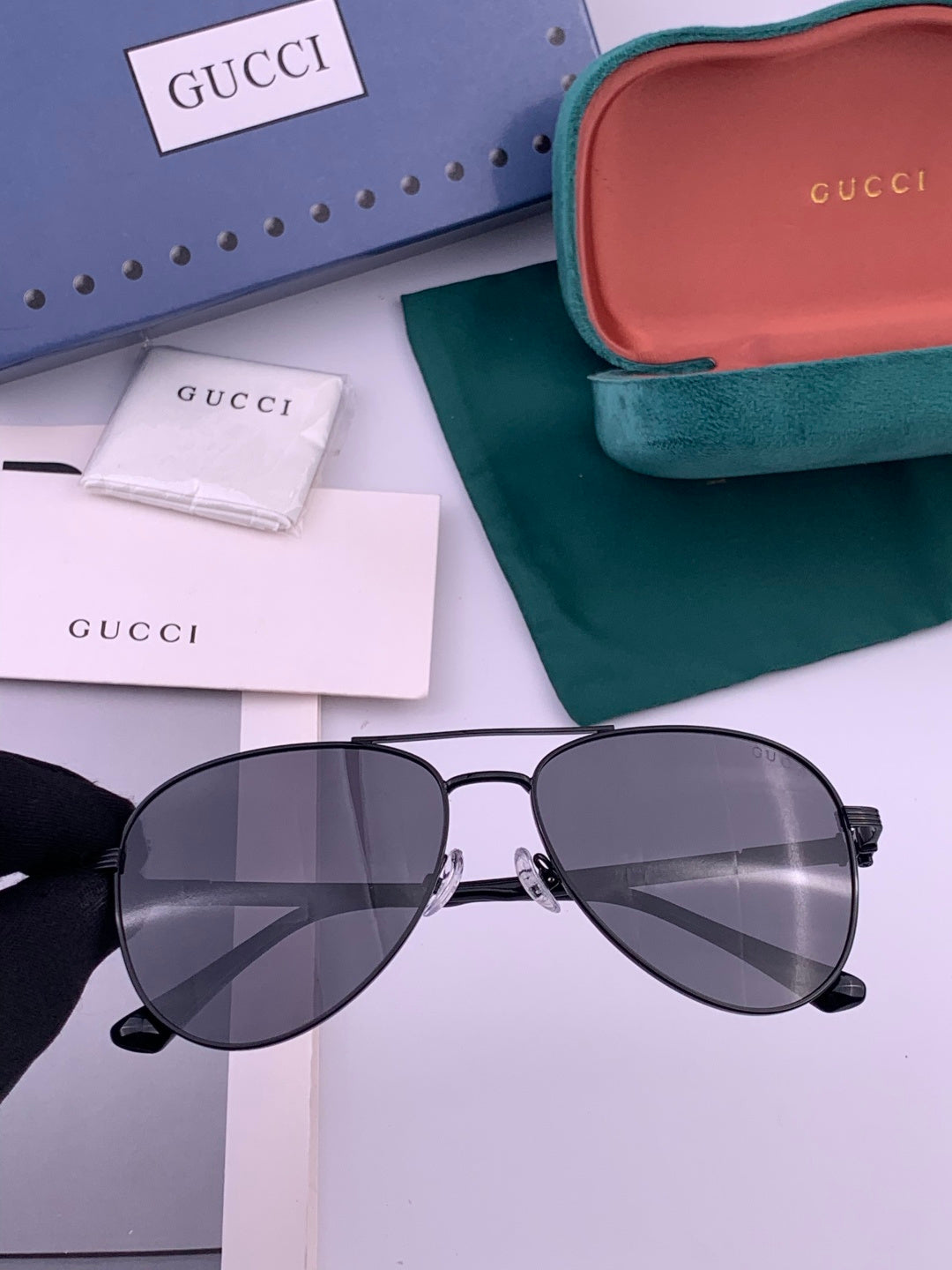 Gucci G0881 Polarized Aviator Blue Lens Sunglasses for Men & Women - 158246