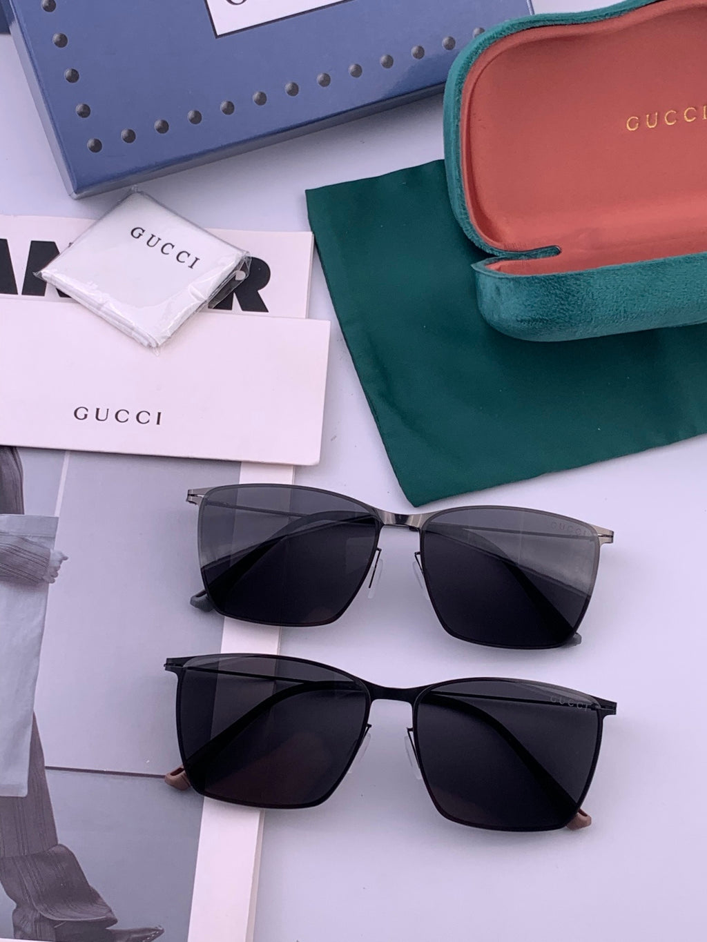Gucci G2514 Fashion Black Lens Sunglasses for Men & Women - 158251 - detail image 8