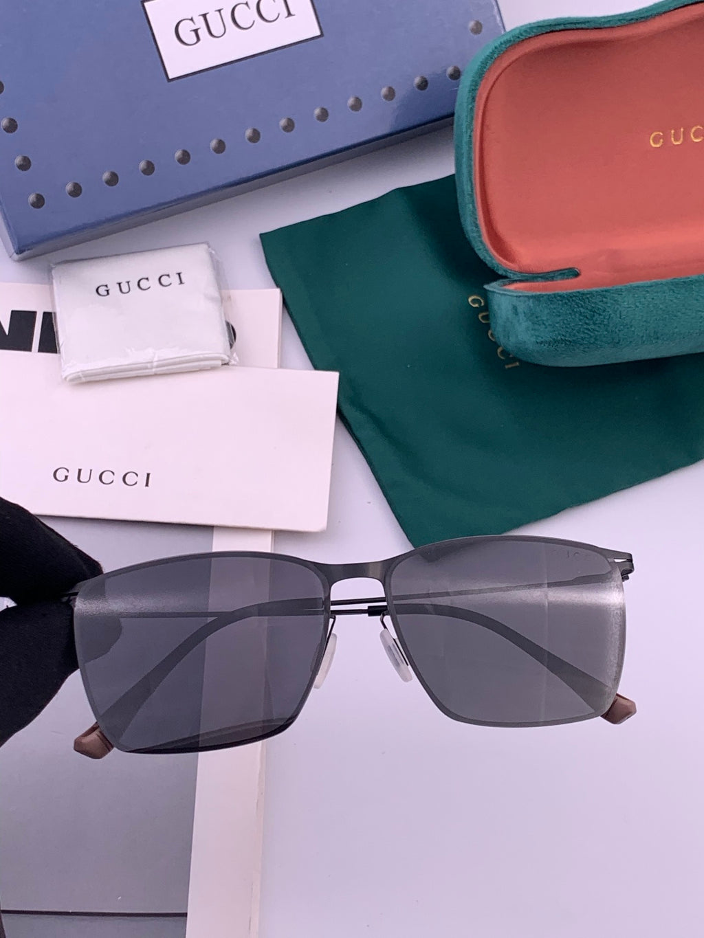 Gucci G2514 Fashion Black Lens Sunglasses for Men & Women - 158251 - detail image 2