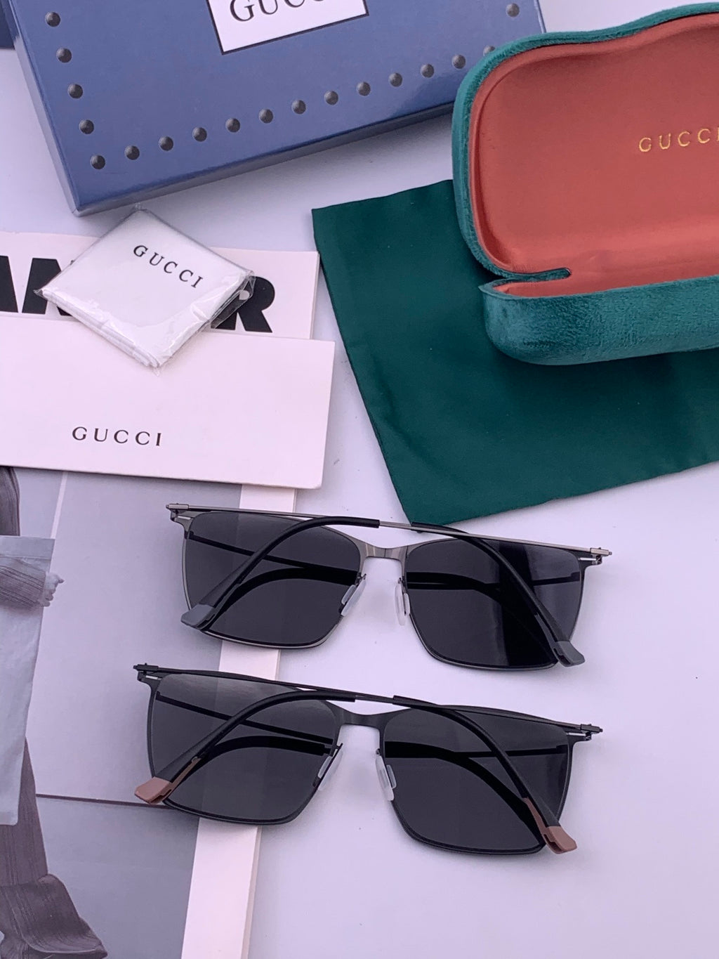 Gucci G2514 Fashion Black Lens Sunglasses for Men & Women - 158251 - detail image 7