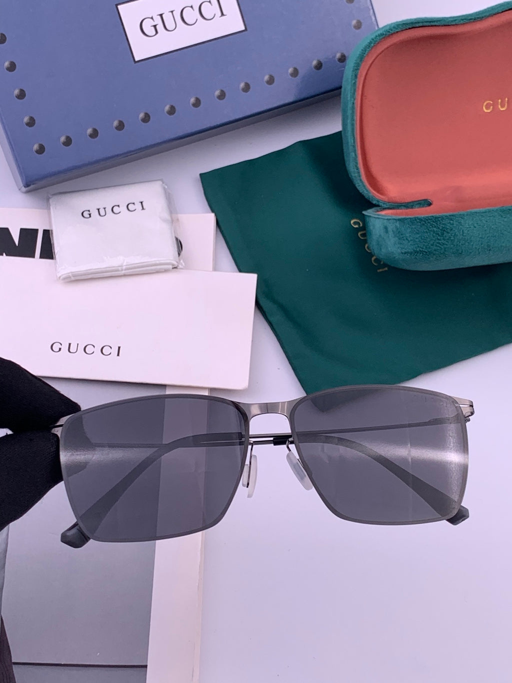Gucci G2514 Fashion Black Lens Sunglasses for Men & Women - 158251