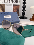 Gucci G25504 Polarized Square Black Lens Sunglasses for Women