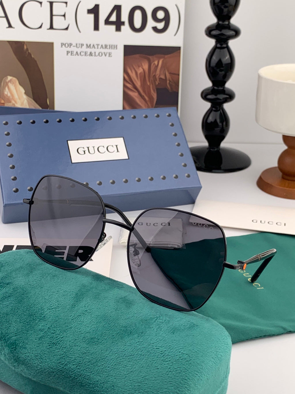 Gucci G55813 Fashion Gold Lens Sunglasses for Men & Women - detail image 5