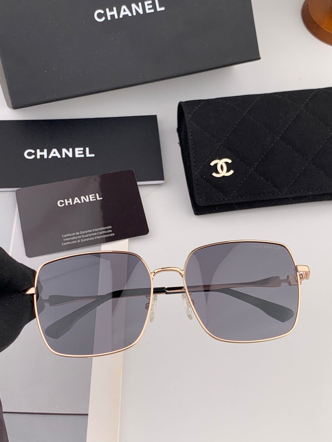 Chanel CH25813 Fashion Gold Lens Sunglasses for Men & Women - 158329