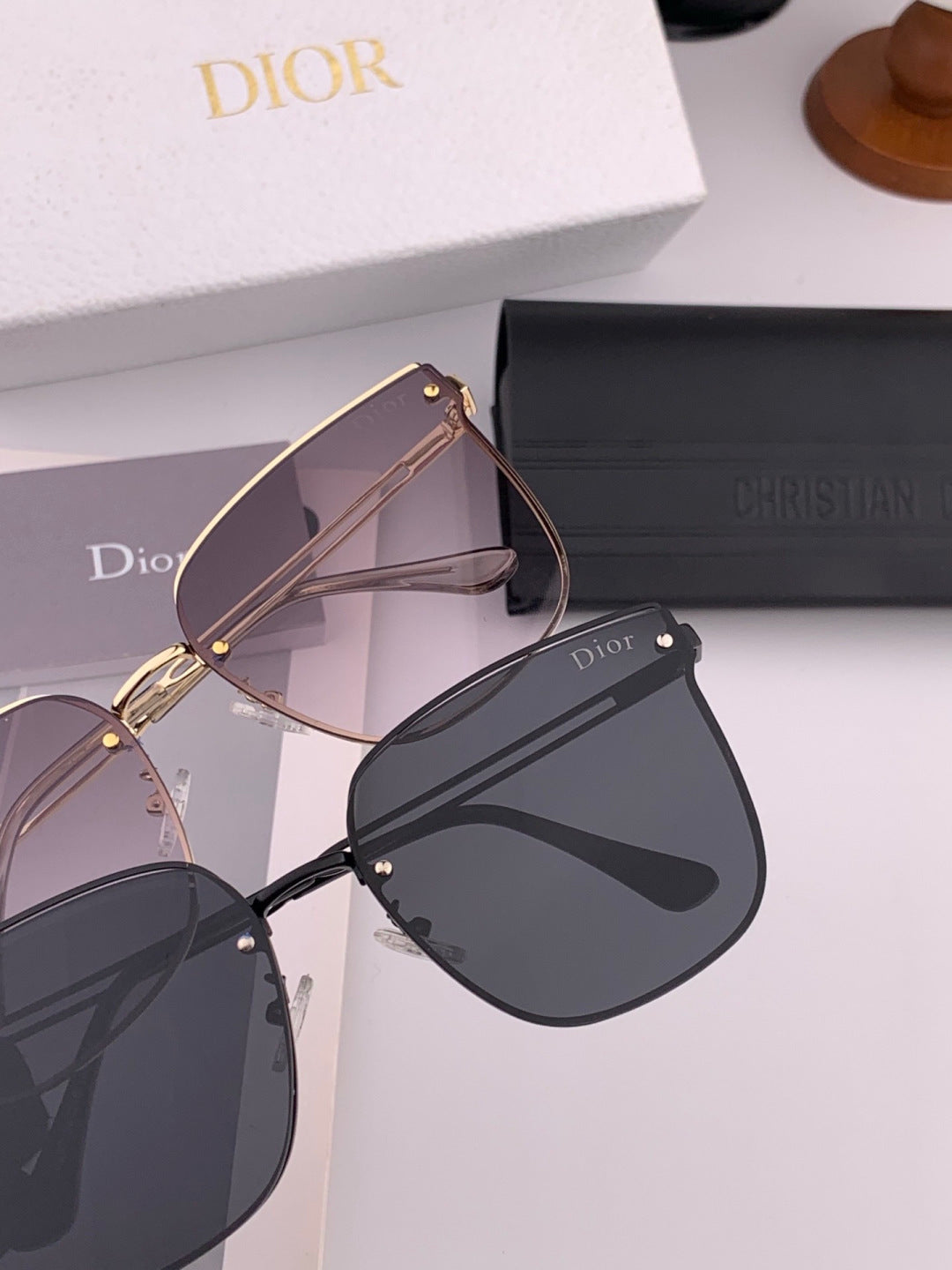 Dior CD1150 Polarized Square Brown Lens Sunglasses for Men & Women - 158409 - detail image 3