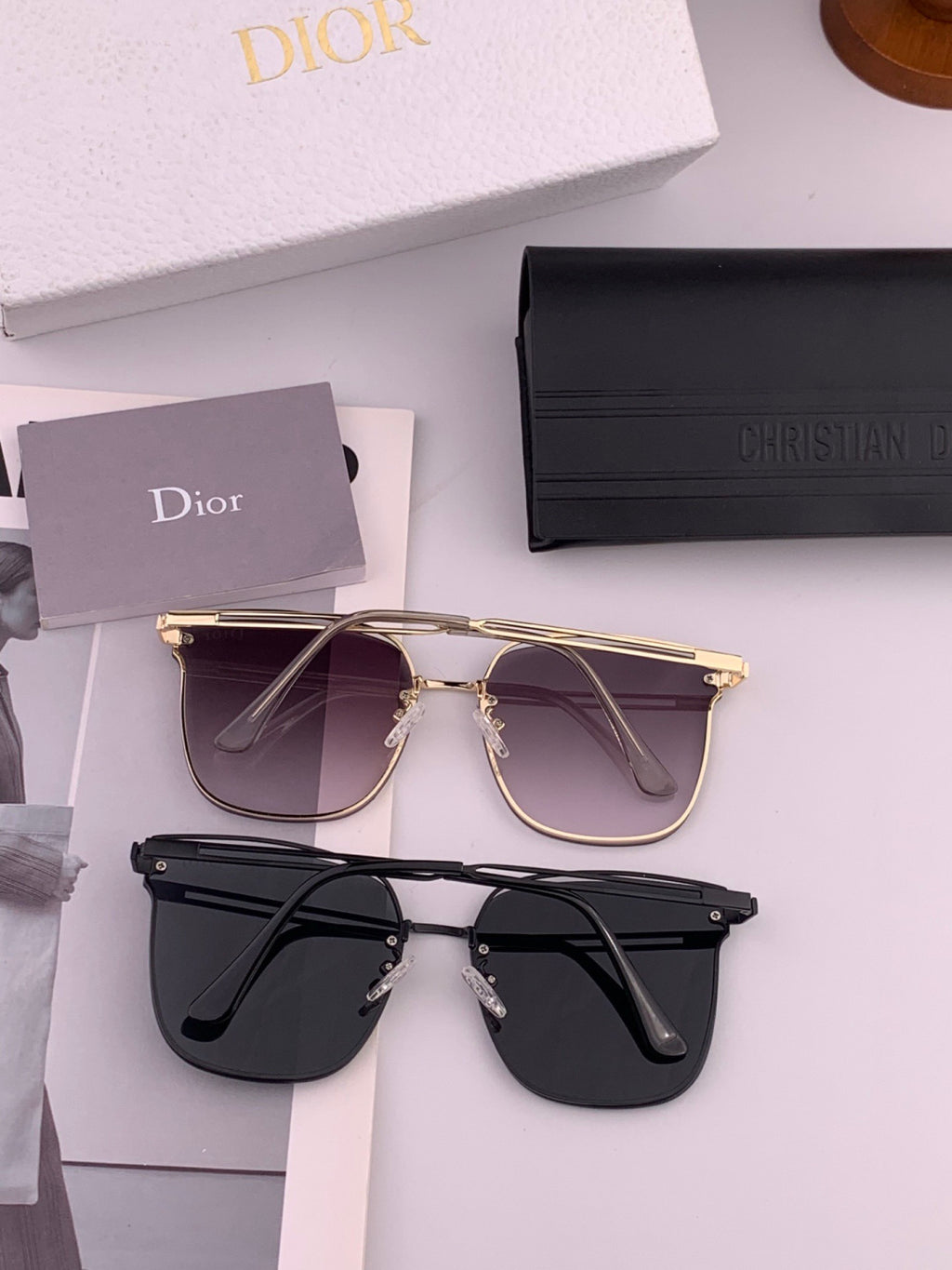 Dior CD1150 Polarized Square Brown Lens Sunglasses for Men & Women - 158409 - detail image 4