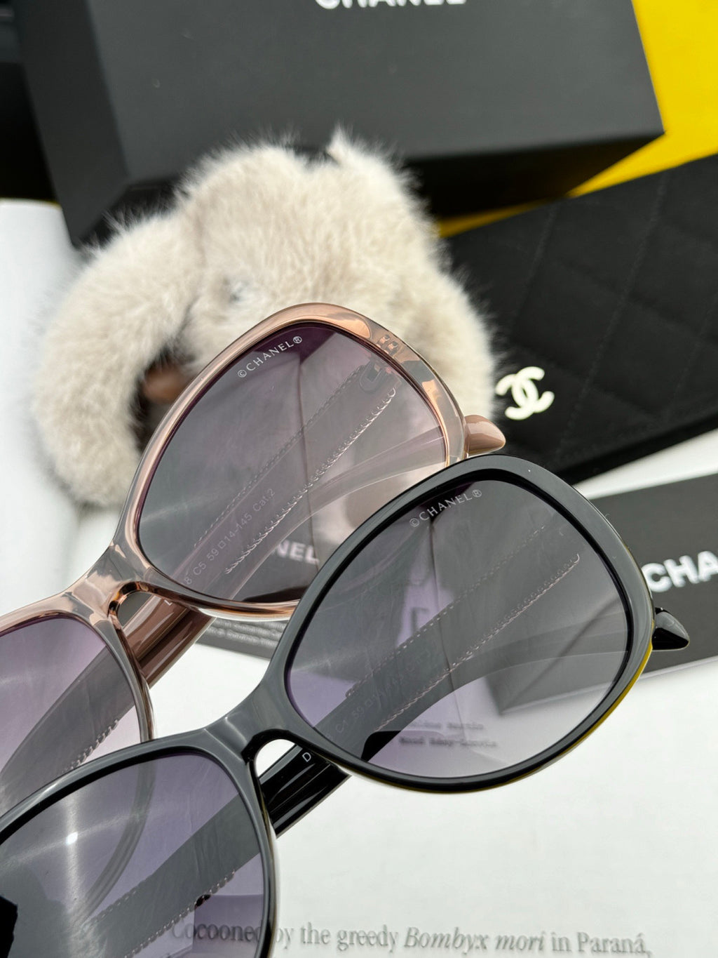 Chanel CH8751 Polarized Round Gold Lens Sunglasses for Men & Women - detail image 5