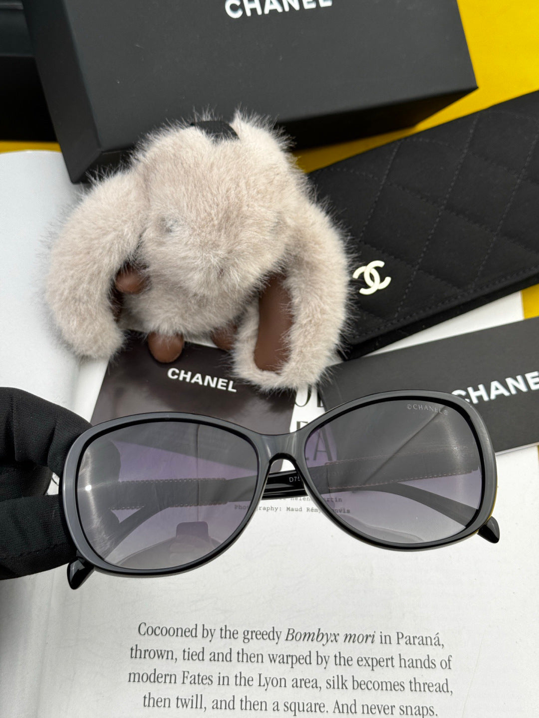 Chanel CH8751 Polarized Round Gold Lens Sunglasses for Men & Women