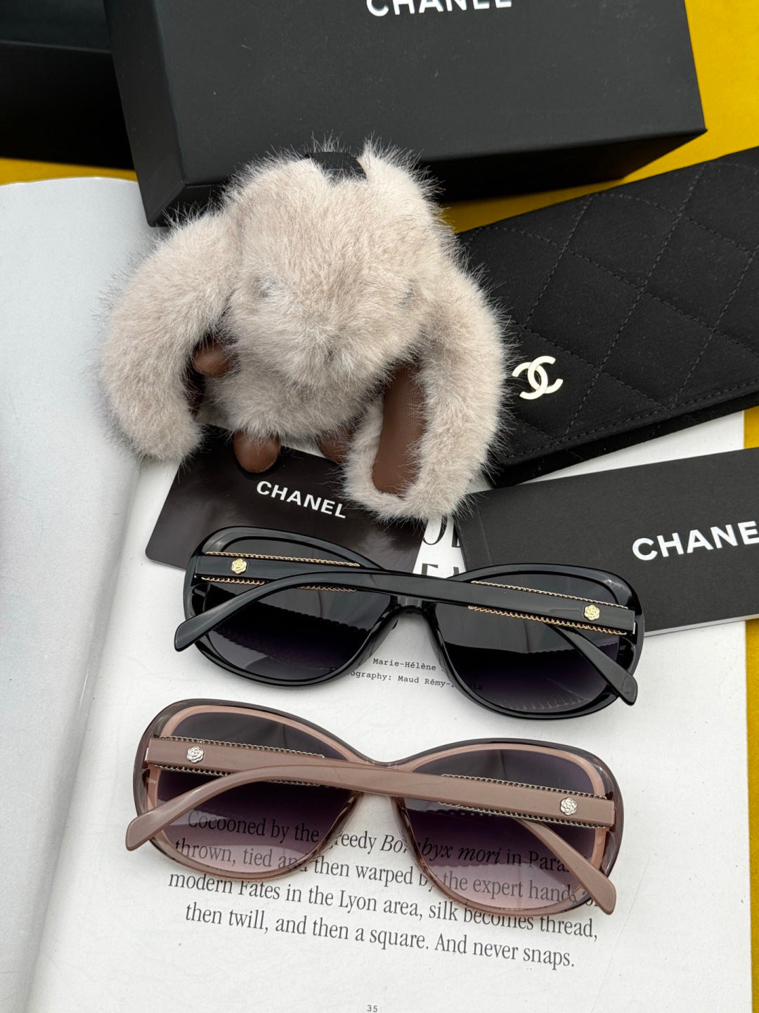 Chanel CH8751 Polarized Round Gold Lens Sunglasses for Men & Women - detail image 6