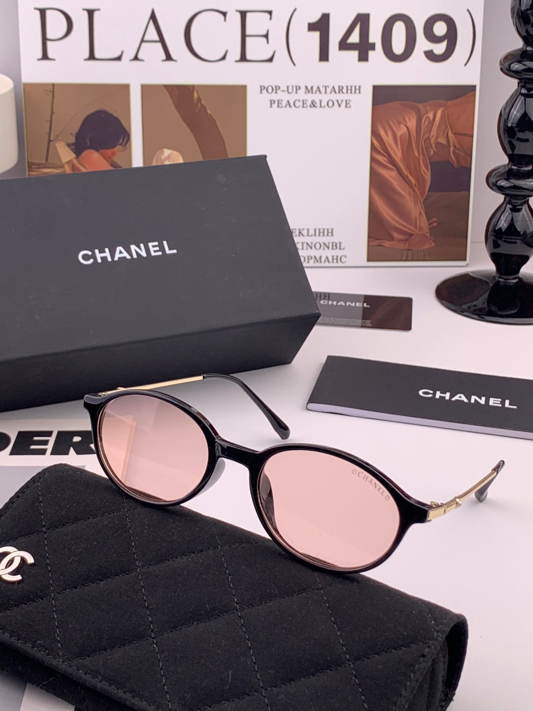 Chanel CH5821 Polarized Fashion Black Lens Sunglasses for Women - 158374 - detail image 2