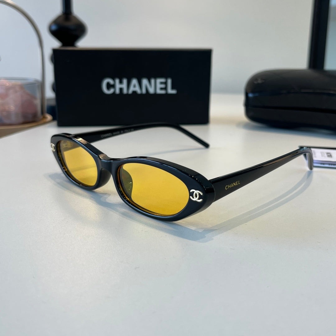 Chanel Oversized Orange Lens Sunglasses for Men & Women - 448994 - detail image 3