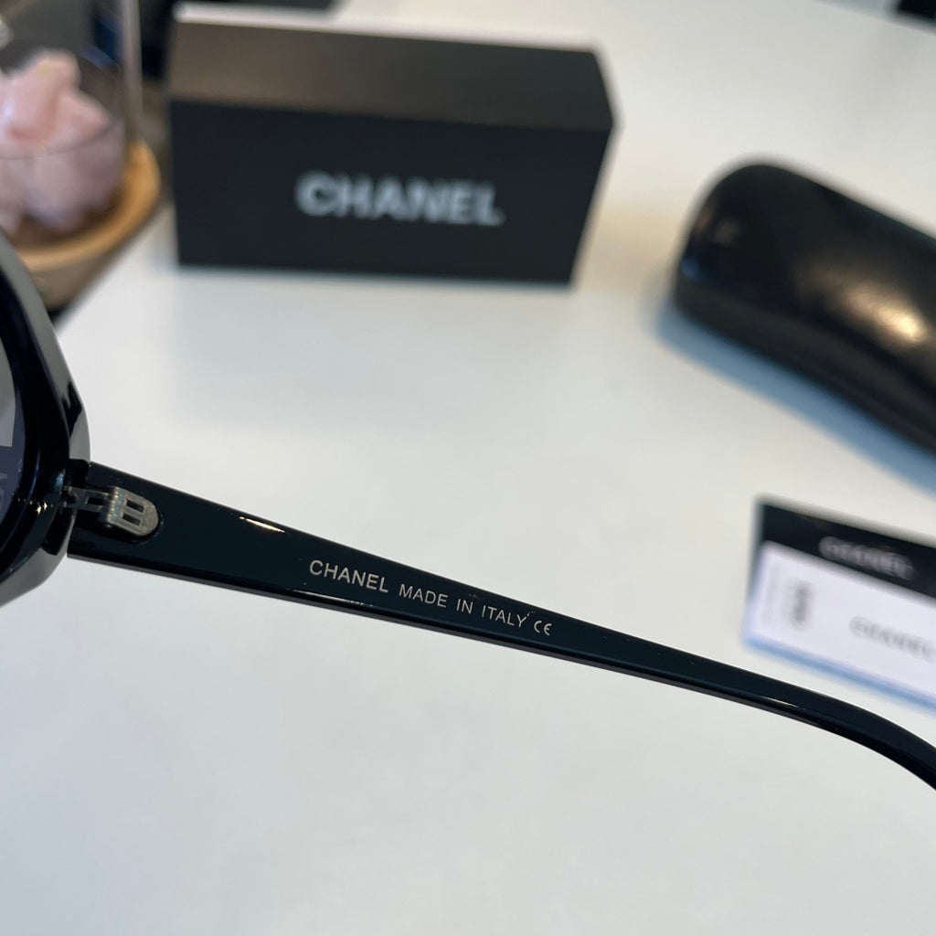 Chanel Oversized Silver Lens Sunglasses for Men & Women - 158355 - detail image 10