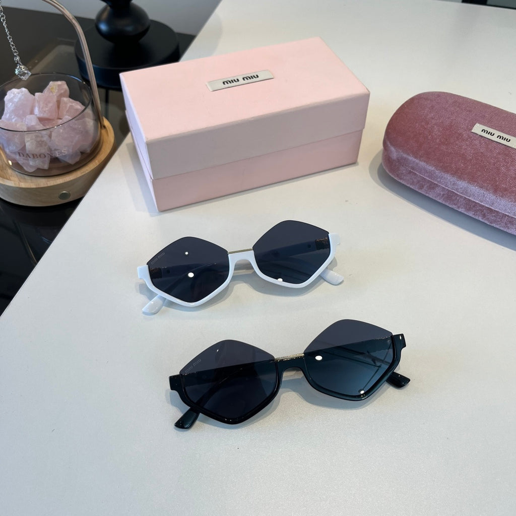 Miu Miu Square Black Lens Sunglasses for Men & Women - 158599 - detail image 10