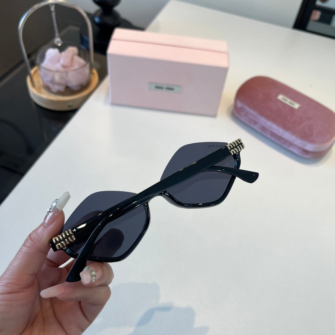 Miu Miu Square Black Lens Sunglasses for Men & Women - 158599 - detail image 7