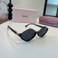 Miu Miu Square Black Lens Sunglasses for Men & Women - 158599