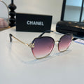 Chanel Oversized Silver Lens Sunglasses for Men & Women - 158359