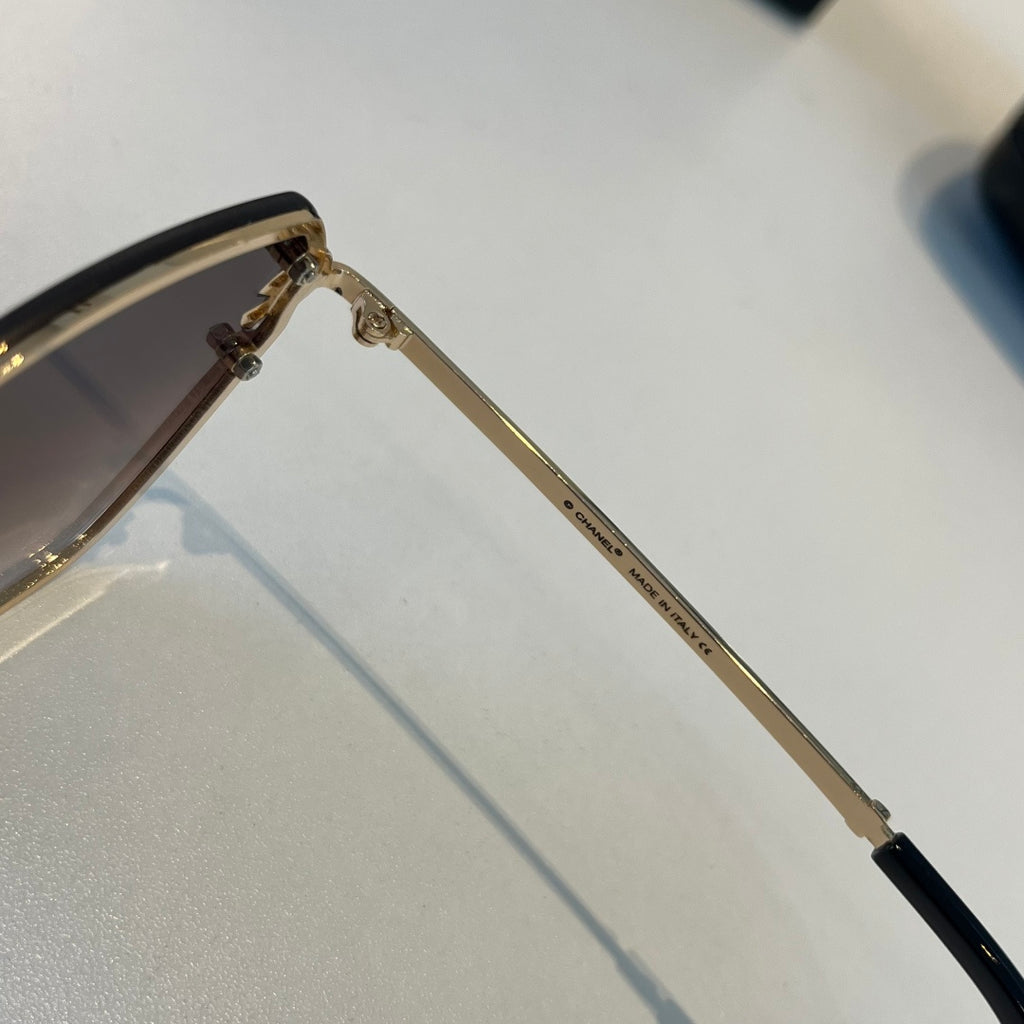 Chanel Oversized Silver Lens Sunglasses for Men & Women - 158360 - detail image 10