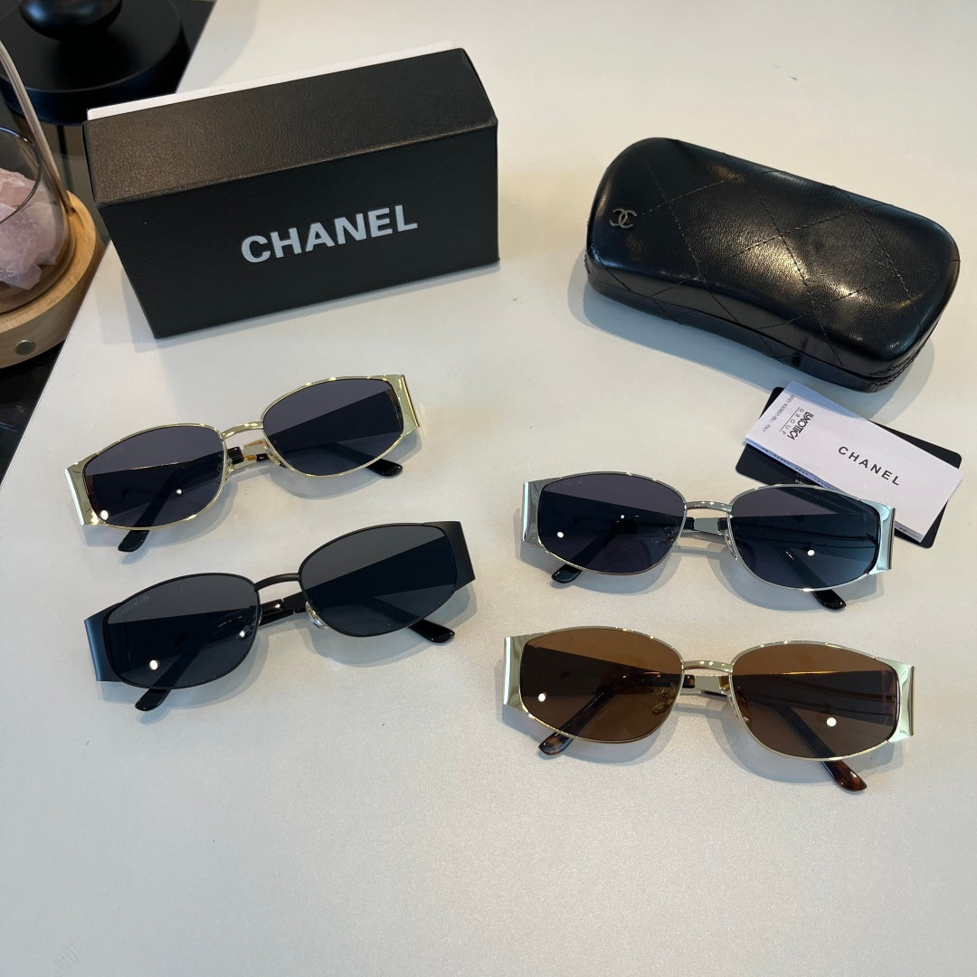 Chanel Oversized Silver Lens Sunglasses for Men & Women - 158363 - detail image 10
