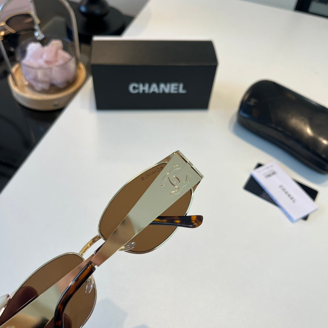 Chanel Oversized Brown Lens Sunglasses for Men & Women - 449000 - detail image 5
