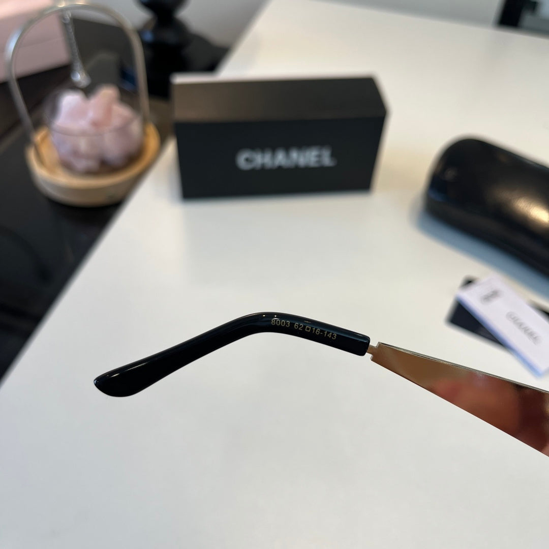 Chanel Oversized Silver Lens Sunglasses for Men & Women - 158365 - detail image 8