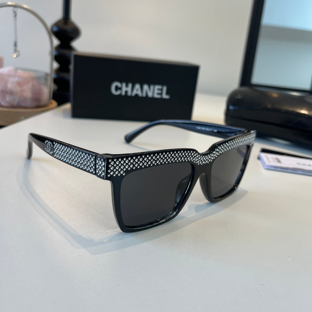 Chanel Fashion Black Lens Sunglasses for Men & Women - 449002