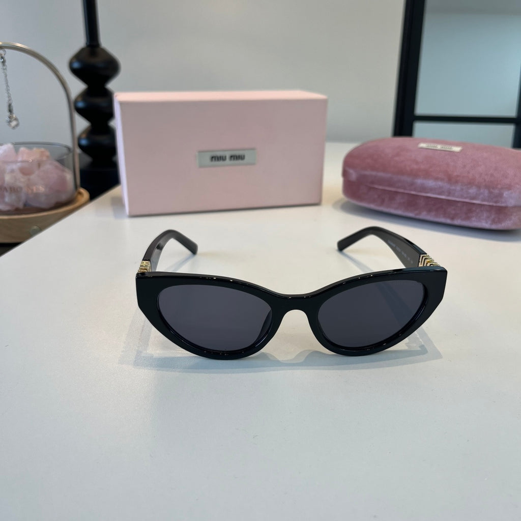 Miu Miu Cat-Eye Black Lens Sunglasses for Men & Women - 158601 - detail image 2