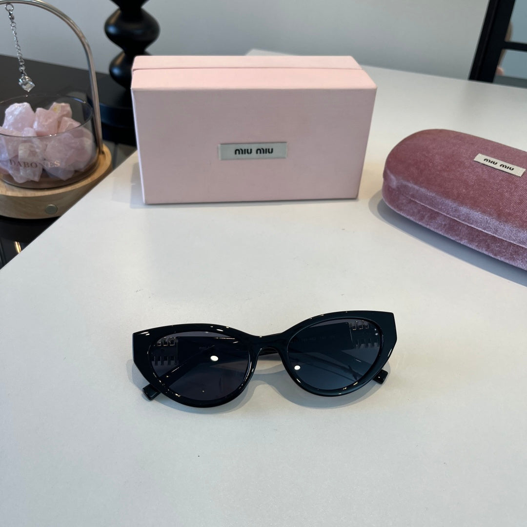 Miu Miu Cat-Eye Black Lens Sunglasses for Men & Women - 487639 - detail image 5