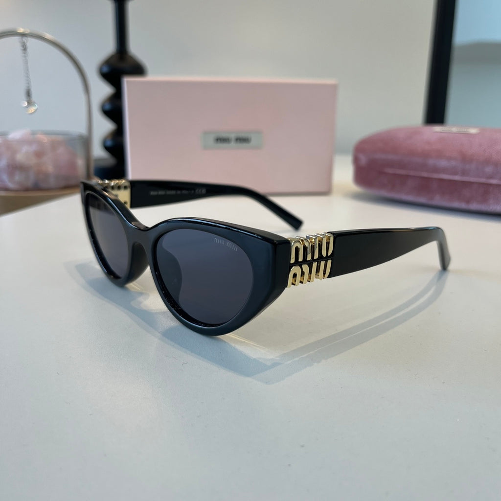 Miu Miu Cat-Eye Black Lens Sunglasses for Men & Women - 158601 - detail image 3