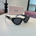 Miu Miu Cat-Eye Black Lens Sunglasses for Men & Women - 487639
