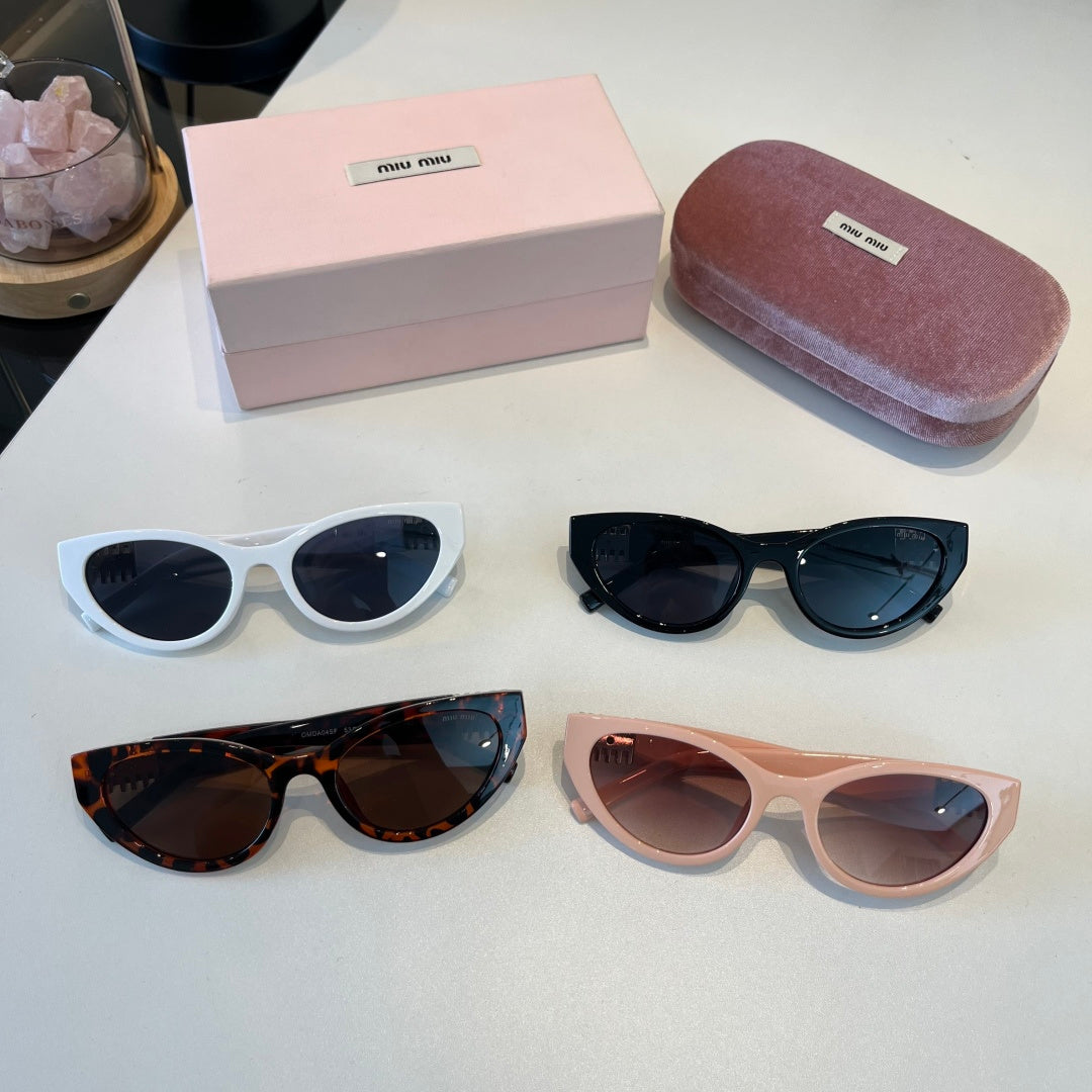 Miu Miu Cat-Eye Black Lens Sunglasses for Men & Women - 158601 - detail image 12