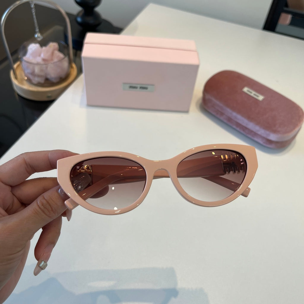 Miu Miu Cat-Eye Brown Lens Sunglasses for Men & Women - 158602 - detail image 6