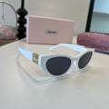 Miu Miu Cat-Eye Silver Lens Sunglasses for Men & Women - 158603