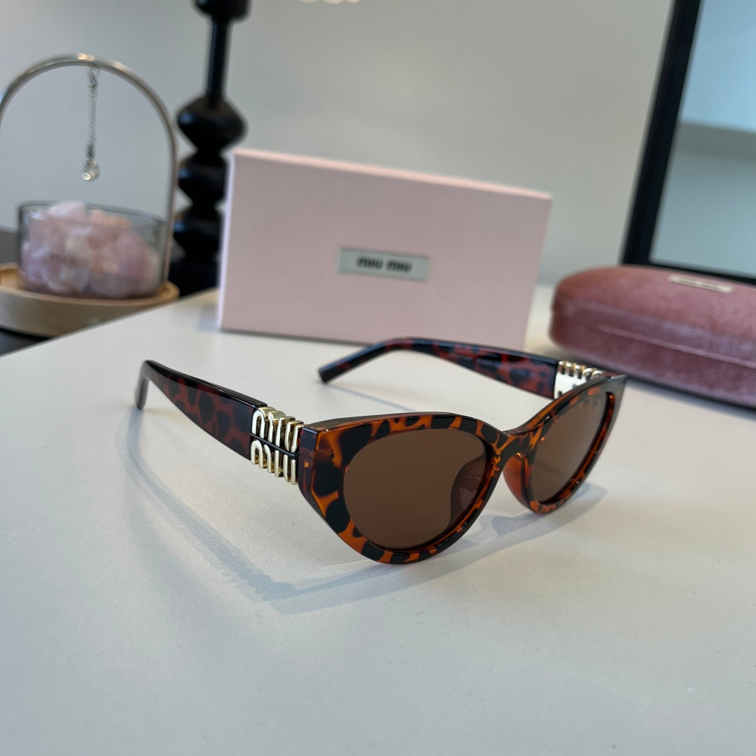 Miu Miu Cat-Eye Brown Lens Sunglasses for Men & Women - 158604