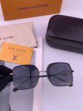 Louis Vuitton L6375 Polarized Square Gold Lens Sunglasses for Men & Women