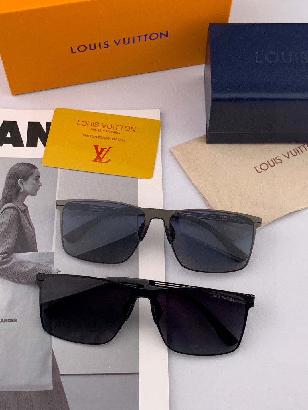 Louis Vuitton L169 Fashion Brown Lens Sunglasses for Men & Women - detail image 5